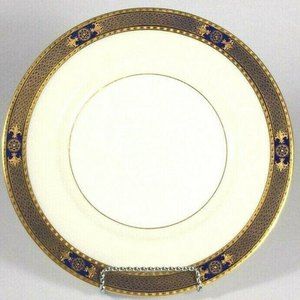 Vtg Mintons China dinner Plate Cobalt blue gold